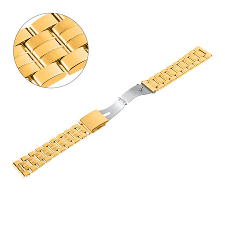 BRANSOLETA - SOLID - MB 11 - 30 - ZŁOTY - 20mm