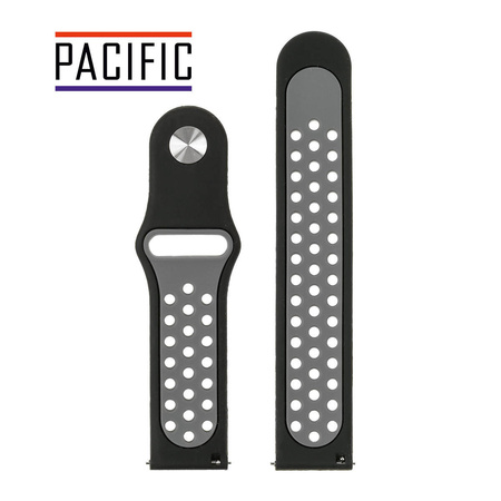 PASEK U11 - 1.7 - CZARNY / CIEMNY SZARY - 22MM