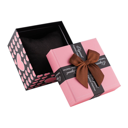 PUDEŁKO WSTĄŻKA JASNY RÓŻ