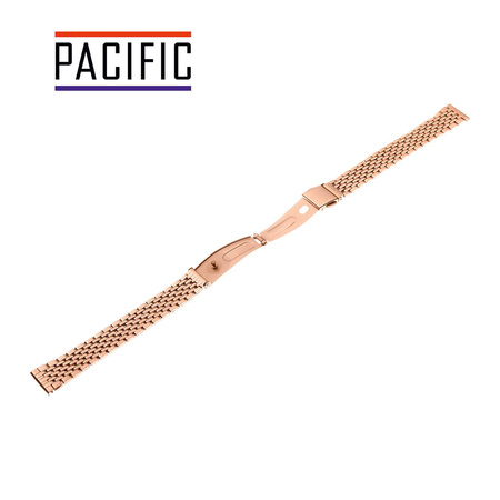 BRANSOLETA STALOWA SLIM - MODEL 41 - 33 - RÓŻOWY ZŁOTY - 14mm