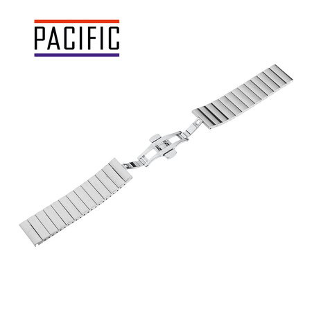 BRANSOLETA - SOLID ZAP. MOT. - MB 65 - 31 - SREBRNY - 22mm