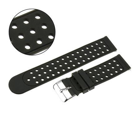 PASEK U12 - 1 - CZARNY - 22MM