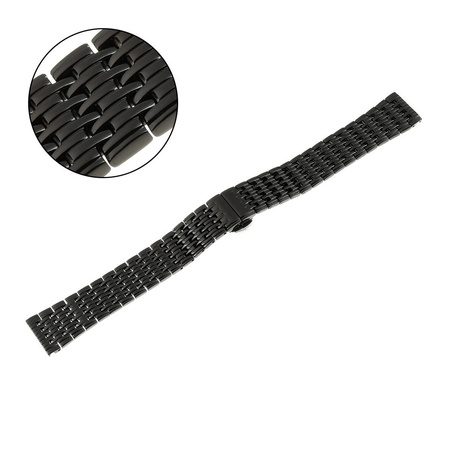 BRANSOLETA - SOLID ZAP. MOT. - MB 51 - 1 - CZARNY - 16mm