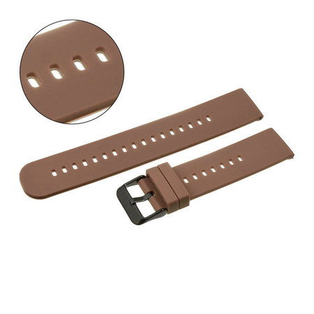 PASEK U27 - 2/BL - CIEMNY BRĄZ / CZARNY - 18mm