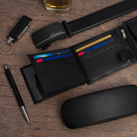 KOMPLET KRYNICKI - 113 BLACK - PASEK 110 cm