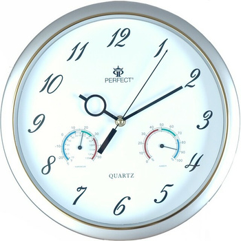 ZEGAR ŚCIENNY TB17 SREBRNY