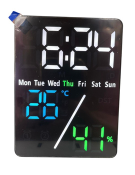 BUDZIK ELEKTRONICZNY 5508 BIAŁO / NIEBIESKI / ZIELONY