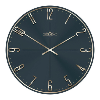 ZEGAR ŚCIENNY Chermond 1768.062 CZARNA TARCZA