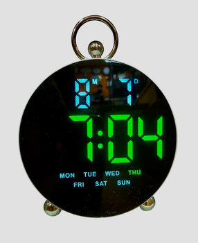 BUDZIK ELEKTRONICZNY GH8029 ZIELONO / BIAŁY