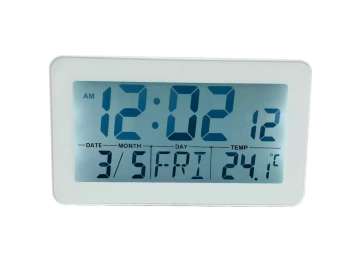 Budzik LCD Perfect JB-8203 BIAŁY