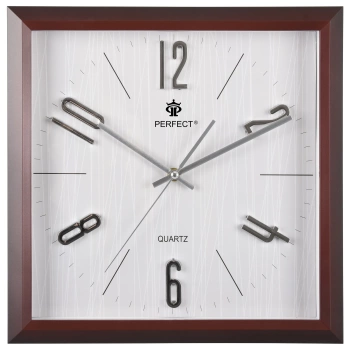 ZEGAR ŚCIENNY PW354-1700-1 CIEMNO BRĄZOWY