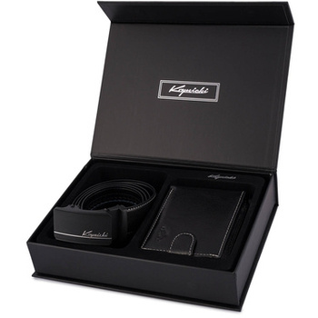 KOMPLET KRYNICKI - 113 BLACK / WHITE - PASEK 110 cm