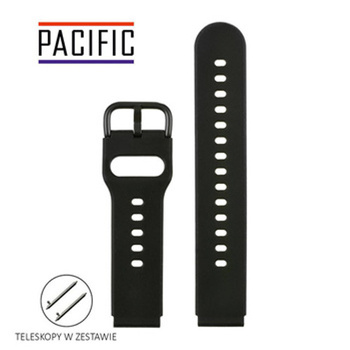 PASEK U01 - 1/B - CZARNY / CZARNY - 18MM