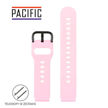 PASEK U01 - 25/B - RÓŻOWY / CZARNY - 20MM