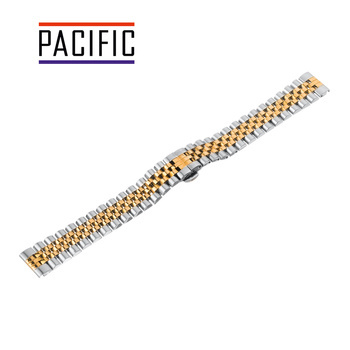 BRANSOLETA - SOLID ZAP. MOT. - MB 61 - 31 / 30 - SREBRNY / ZŁOTY - 18mm