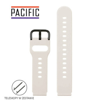 PASEK U01 - 17/B - BEŻOWY / CZARNY - 18MM