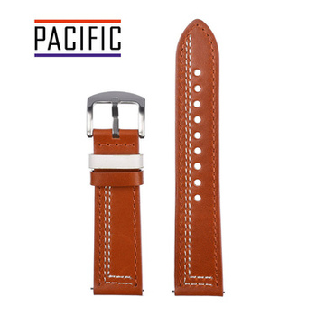 PACIFIC W73 - 9.22 - BRĄZOWY / BIAŁA NIĆ - 22MM