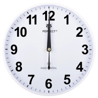 ZEGAR ŚCIENNY PW347-2100-1 Radio Control Biały