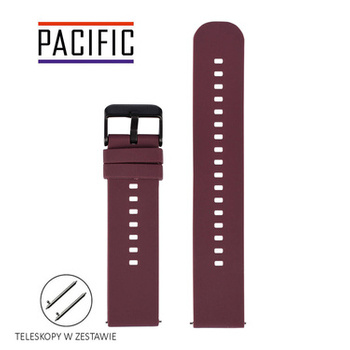 PASEK U27 - 18/BL - FIOLETOWY / CZARNY - 20mm