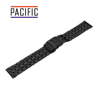 BRANSOLETA - STALOWA HQ - MB 102 - 1 - CZARNY - 16mm