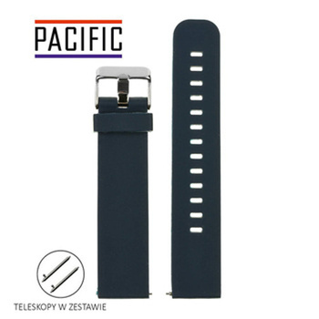 PASEK U15 - 5/S - GRANATOWY / SREBRNY - 24MM