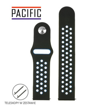 PASEK U11 - 1.5 - CZARNY / GRANATOWY - 22MM