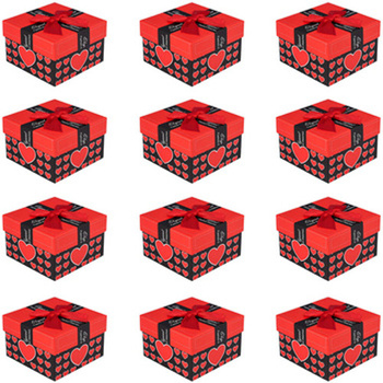 PUDEŁKO WSTĄŻKA CZERWONA