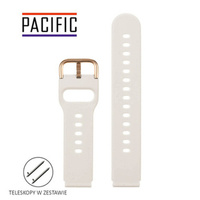 PASEK U01 - 17/RG - BEŻOWY / RÓŻOWY ZŁOTY - 22MM