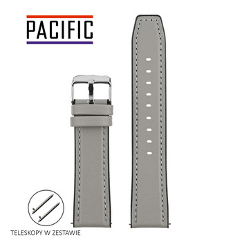 PASEK U16 - 32 - JASNY SZARY - 22mm