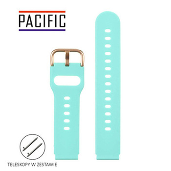 PASEK U01 - 20/RG - MIĘTOWY / RÓŻOWY ZŁOTY - 18MM