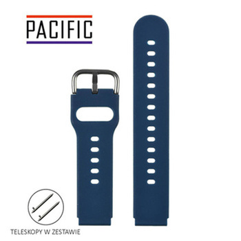 PASEK U01 - 5/B - GRANATOWY / CZARNY - 18MM