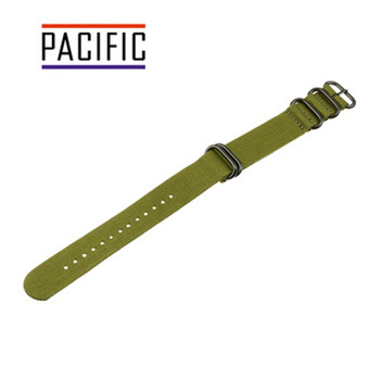 PASEK PARCIANY N01 - 27/B - CIEMNO ZIELONY / CZARNY - 18MM