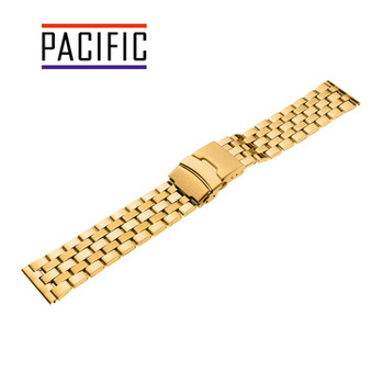 BRANSOLETA - STALOWA HQ - MB 102 - 30 - ZŁOTY - 14mm