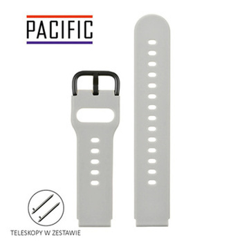 PASEK U01 - 32/B - JASNY SZARY / CZARNY - 18MM