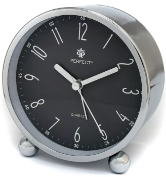 BUDZIK PT519 SREBRNY / SZARA TARCZA