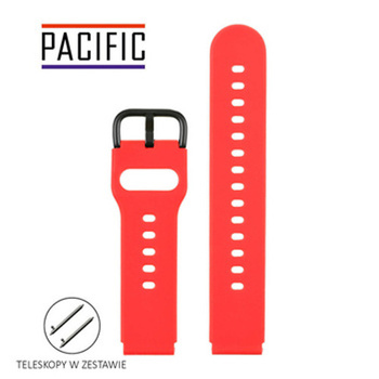 PASEK U01 - 6/B - CZERWONY / CZARNY - 20MM