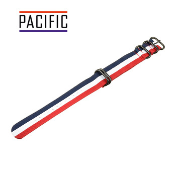 PASEK PARCIANY N01 - N94/B - WIELOKOLOROWY / CZARNY - 22MM