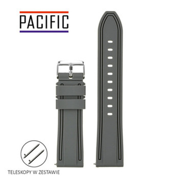 PASEK U07 - 7 - CIEMNY SZARY - 22MM