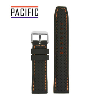 PASEK U17 - 1.12 - CZARNY / POMARAŃCZOWY - 20mm