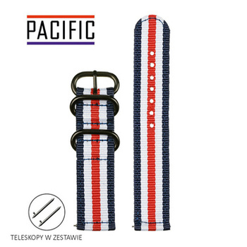 PASEK N02 - N94/B - WIELOKOLOROWY / CZARNY - 24MM