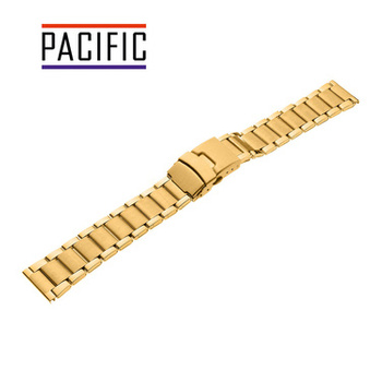 BRANSOLETA - STALOWA HQ - MB 101 - 30 - ZŁOTY - 16mm