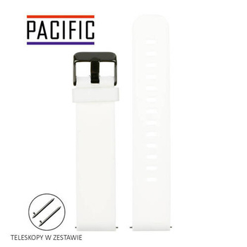 PASEK U15 - 22/B - BIAŁY / CZARNY - 22MM