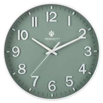 ZEGAR ŚCIENNY PW603-1700-1 BIAŁY/ZIELONY