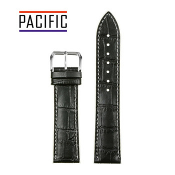 PASEK U18 - 1.22 - CZARNY / BIAŁA NIĆ - 22mm