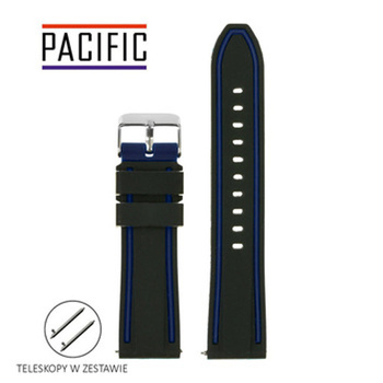 PASEK U14 - 1.5 - CZARNY / GRANATOWY - 24MM