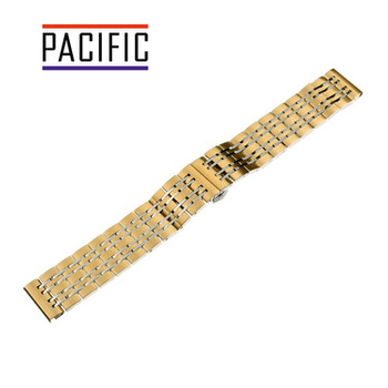 BRANSOLETA - SOLID ZAP. MOT. - MB 55 - 30/31 - ZŁOTY / SREBRNY - 22mm