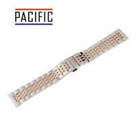 BRANSOLETA - SOLID ZAP. MOT. - MB 54 - 31/33 - SREBRNY / RÓŻOWY ZŁOTY - 12mm