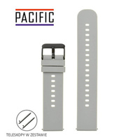 PASEK U27 - 32/BL - JASNY SZARY / CZARNY - 20mm