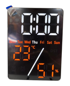 BUDZIK ELEKTRONICZNY 5508 BIAŁO / POMARAŃCZOWY