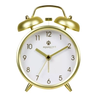 BUDZIK TB09805-02 ZŁOTY / BIAŁA TARCZA